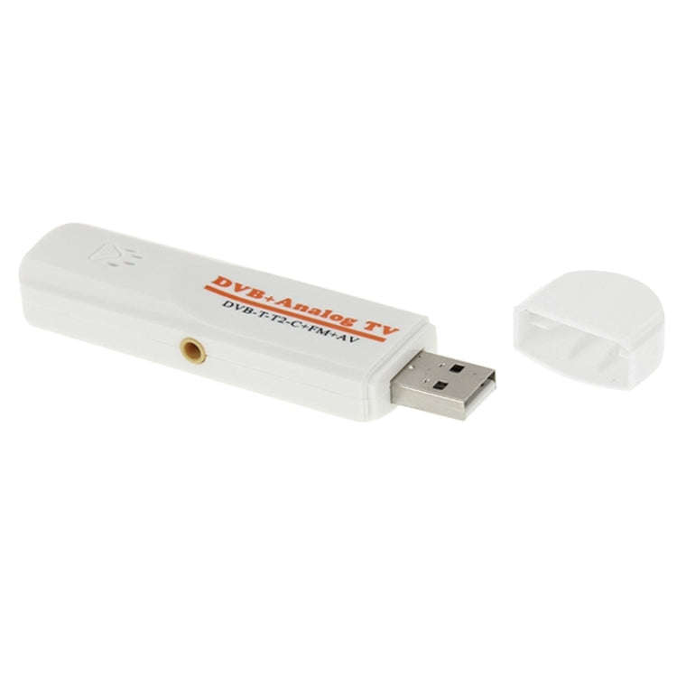 Mini Digital USB 2.0 Dual Module DVB Analog TV Stick, Support FM + AV + DVB-T / T2 / C