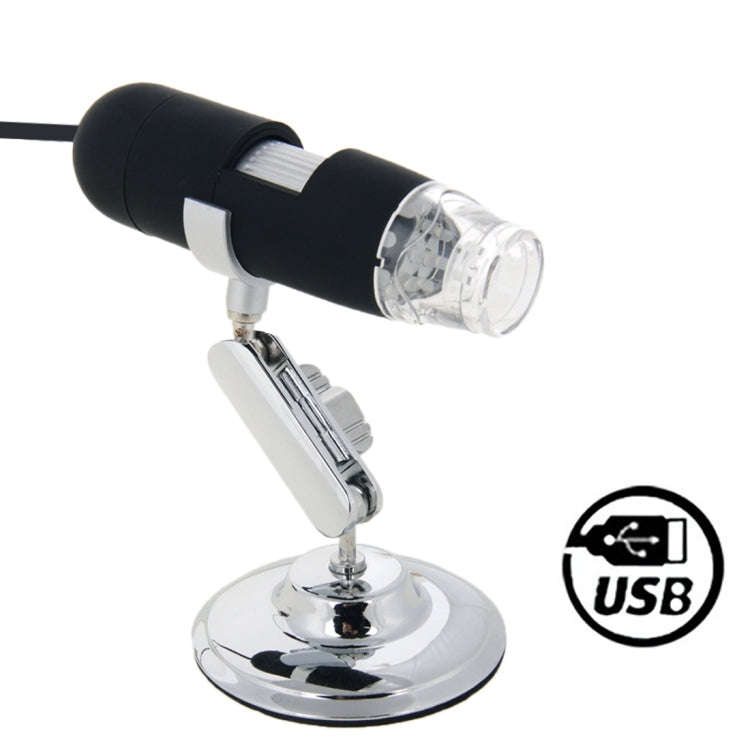 1.3 Mega Pixels 500X USB 2.0 Digital Microscope with 8 LED(Black)