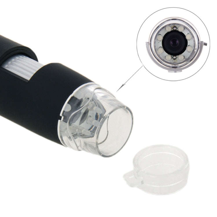 1.3 Mega Pixels 500X USB 2.0 Digital Microscope with 8 LED(Black)