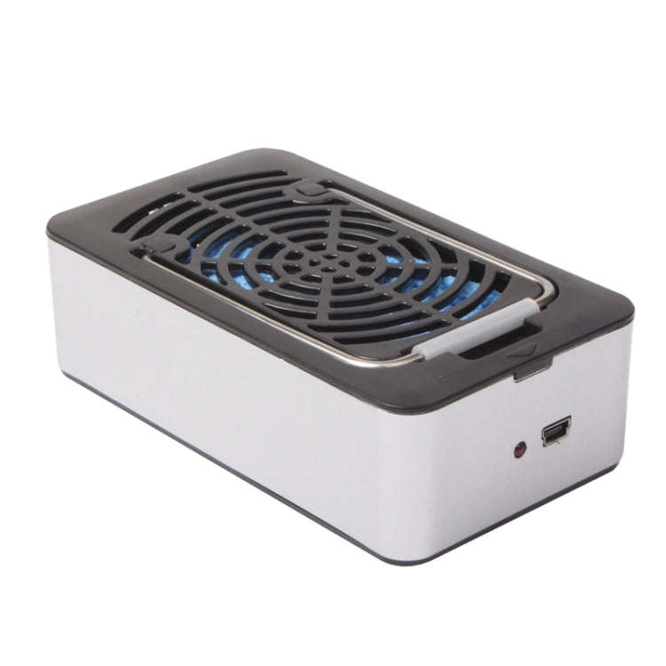 Hand-Held USB Air Condition Fan with Holder(Black)