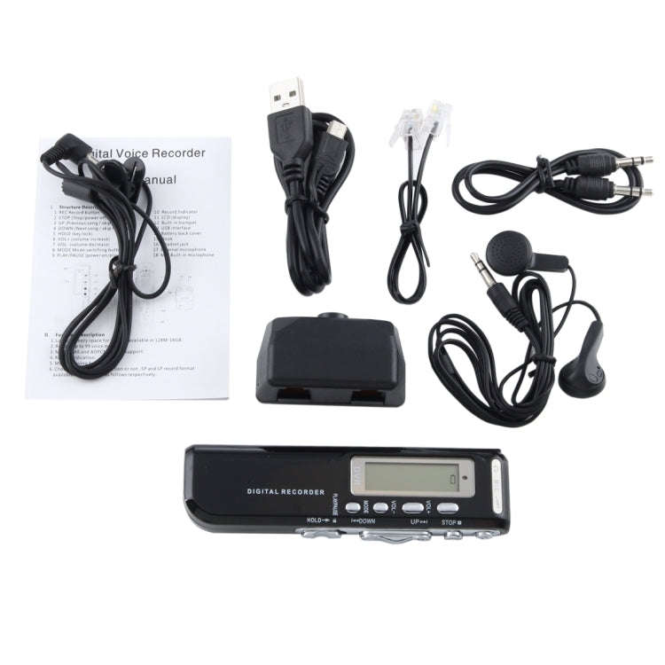 8GB Digital Voice Recorder Dictaphone MP3 Player, Support Telephone recording, VOX function, Powe...