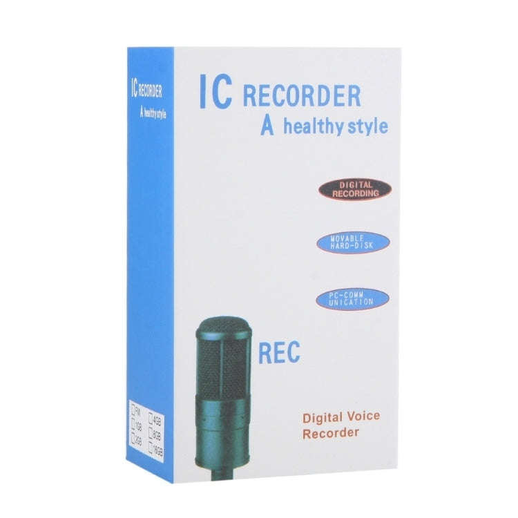 8GB Digital Voice Recorder Dictaphone MP3 Player, Support Telephone recording, VOX function, Powe...