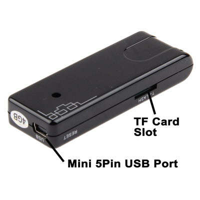 Digital Voice Recorder MP3 Player with 4GB Memory, Support Camera, TF Card, Built in rechargeable...