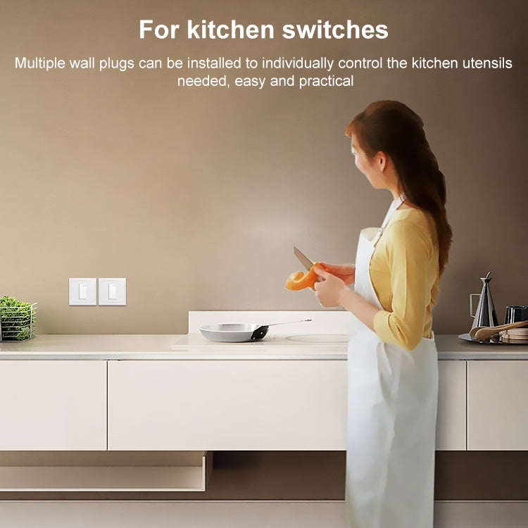 Wall Plate with Screw for Blank Inserts - 1 Hole, Use around the world(White)