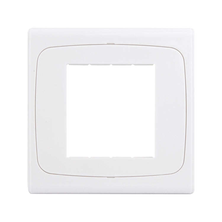 Wall Plate with Screw for Blank Inserts  - 3 Hole, Use around the world(White)