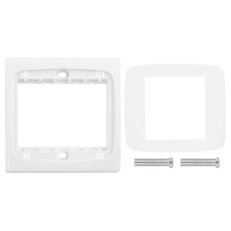 Wall Plate with Screw for Blank Inserts  - 3 Hole, Use around the world(White)