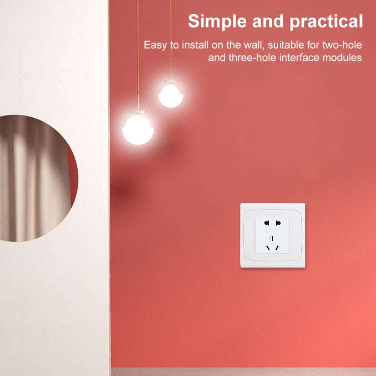 Wall Plate with Screw for Blank Inserts  - 3 Hole, Use around the world(White)