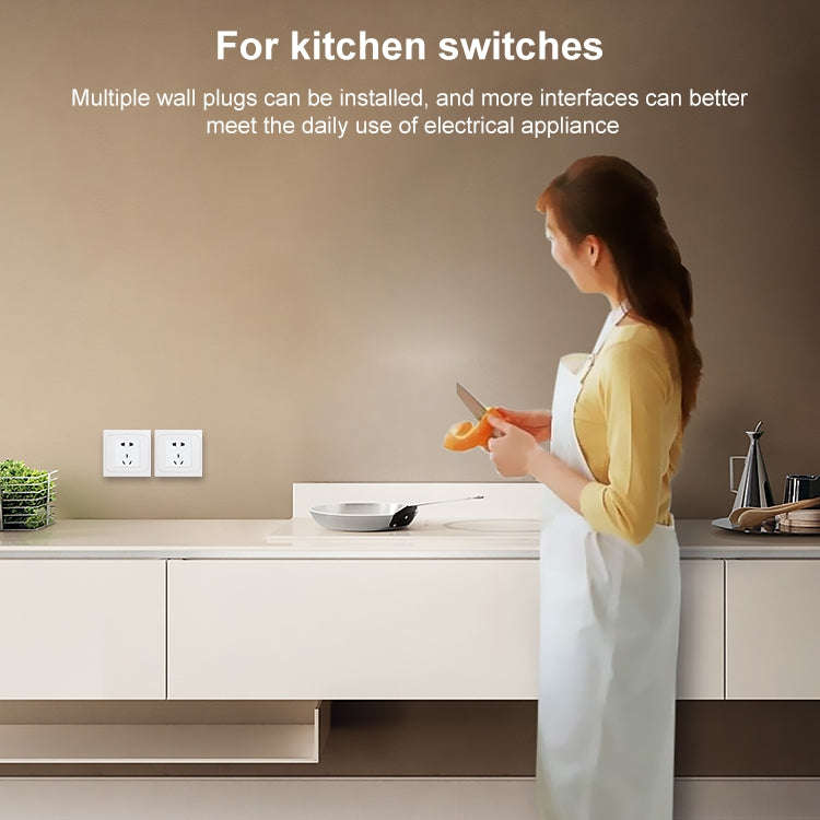 Wall Plate with Screw for Blank Inserts  - 3 Hole, Use around the world(White)