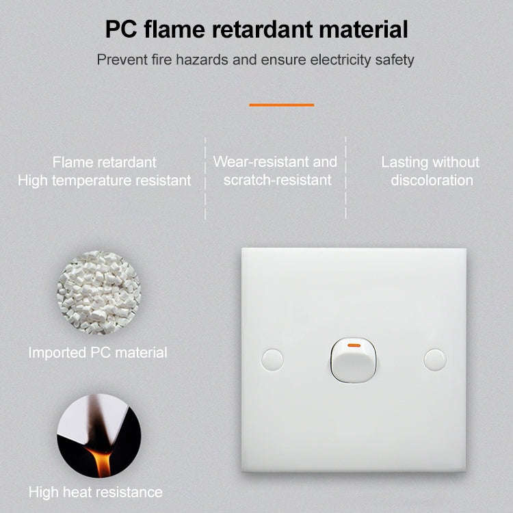Electric Wall Switch (Size: 86 x 86mm)