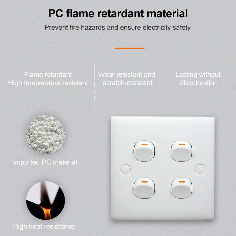 Electric Wall Switch (Size: 86 x 86mm)