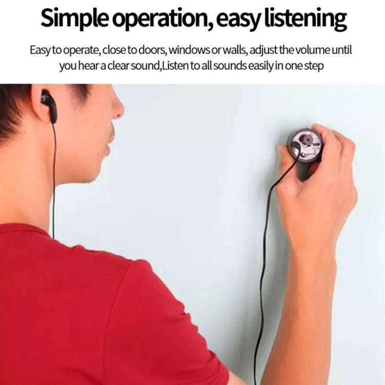 Powerful Audio Wiretap Listen Device Fold Ear Amplifier Wall Door Eavesdropping Surveillance with...
