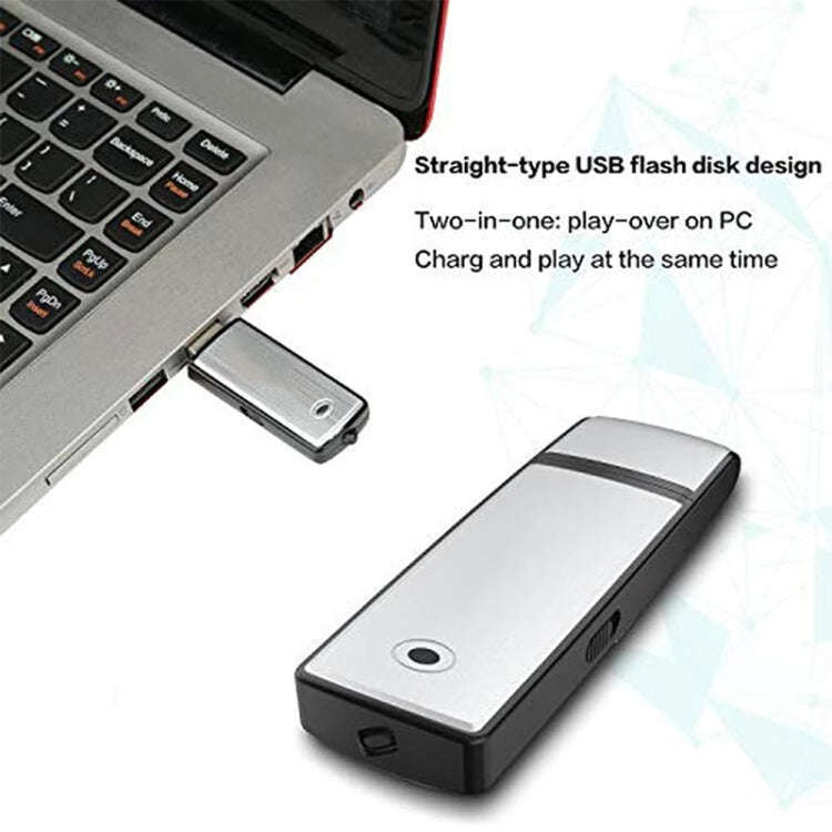 USB Voice Recorder + 8GB USB Flash Disk(Black)