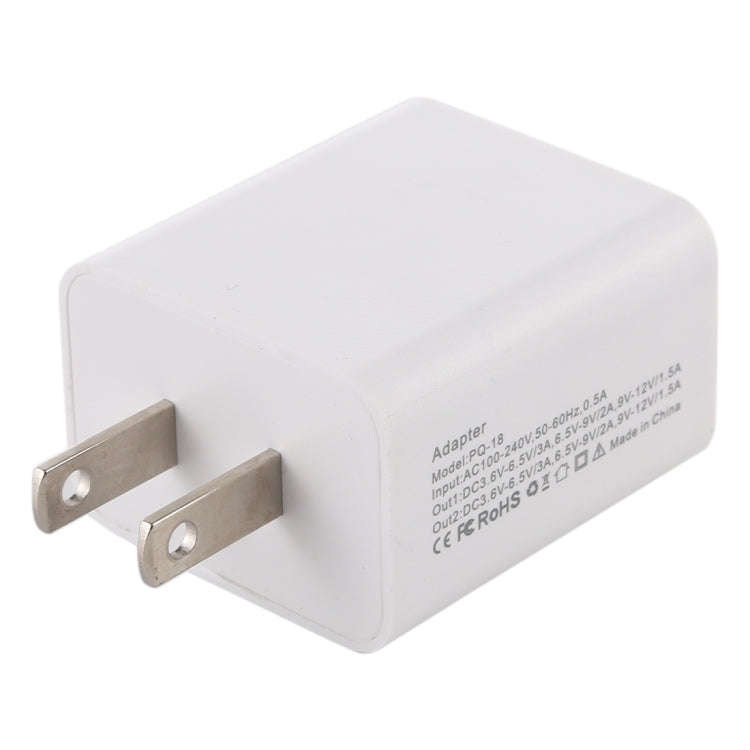 18W Power Adapter Plug Adapter US Plug