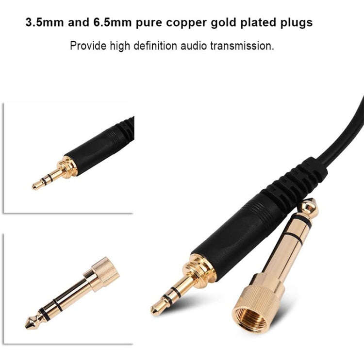 ZS0095 For Sennheiser HD25 / HD560 / HD540 / HD430 / HD250 Earphone Spring Cable, Cable Length: 1...