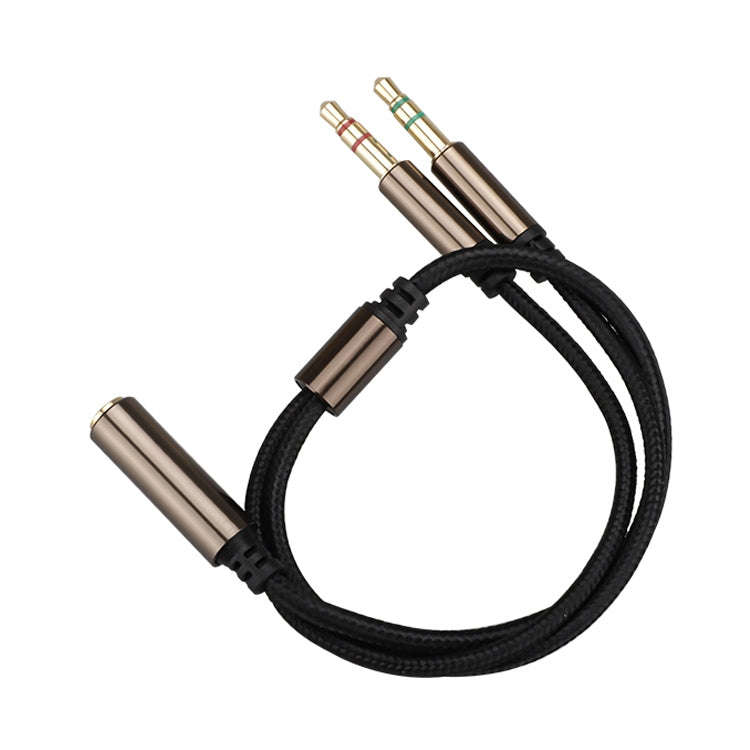 ZS0135 For SteelSeries Arctis 3 / 5 / 7 3.5mm Female to Dual 3.5mm Male Earphone Adapter Cable, C...