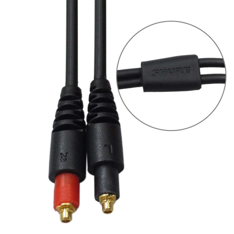 ZS0108 MMCX Interface Headphone Audio Cable for Shure SRH1440 SRH1540 SRH1840 (Black)