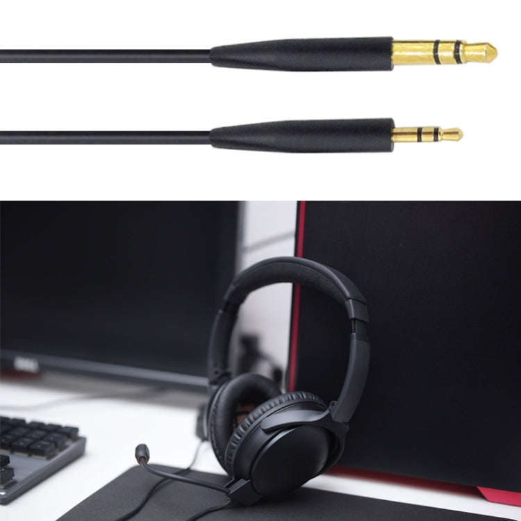 ZS0138 3.5mm to 2.5mm Headphone Audio Cable for BOSE SoundTrue QC35 QC25 OE2(Black)