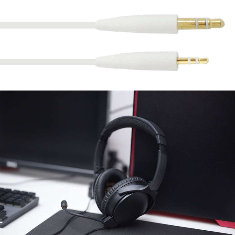 ZS0138 3.5mm to 2.5mm Headphone Audio Cable for BOSE SoundTrue QC35 QC25 OE2(White)