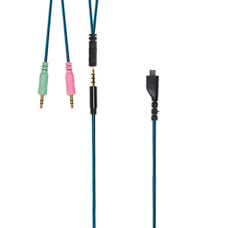 ZS0158 Straight Plug + Adapter Cable Gaming Headset Audio Cable for SteelSeries Arctis 3 / 5 / 7 ...