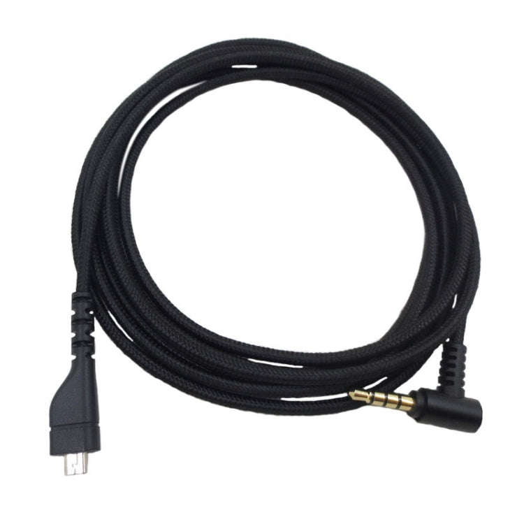 ZS0169 USB Braided Headphone Audio Cable for SteelSeries Arctis 3 / 5 / 7 / Pro(Black)
