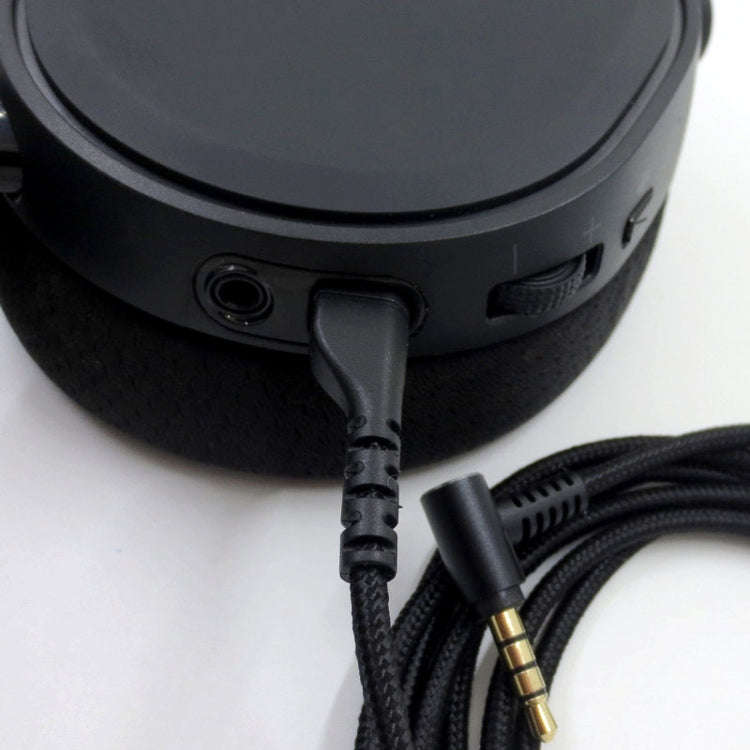 ZS0169 USB Braided Headphone Audio Cable for SteelSeries Arctis 3 / 5 / 7 / Pro(Black)