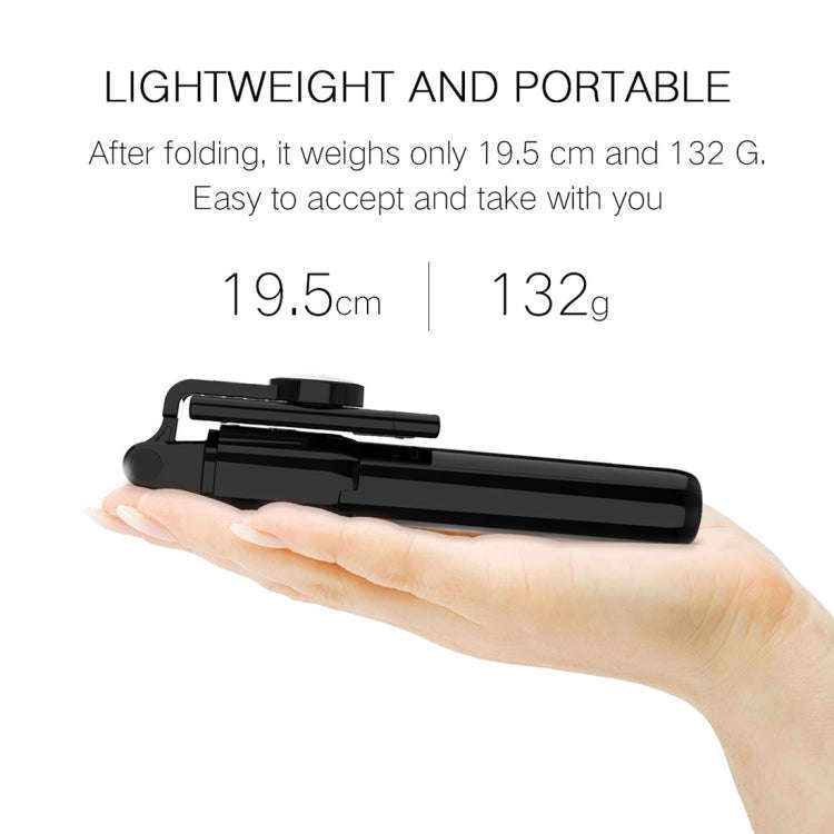 K10 Bluetooth 4.0 Mobile Phone Adjustable Bluetooth Selfie Stick Self-timer Pole Tripod (Black)