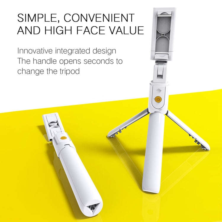 K10 Bluetooth 4.0 Mobile Phone Adjustable Bluetooth Selfie Stick Self-timer Pole Tripod (Black)
