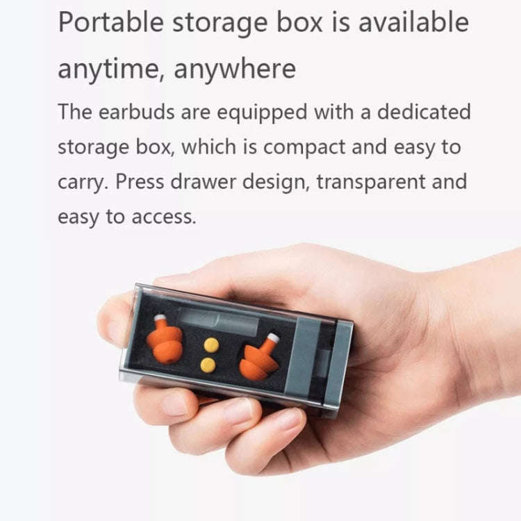 Original Xiaomi Youpin jordan &judy Portable Soundproof Noise Reduction Earplugs(Orange)
