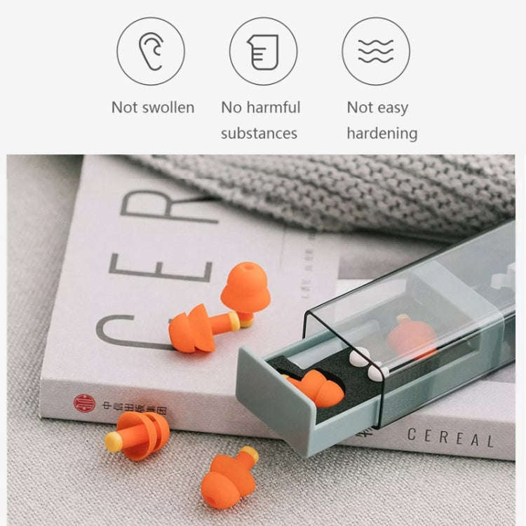 Original Xiaomi Youpin jordan &judy Portable Soundproof Noise Reduction Earplugs(Orange)