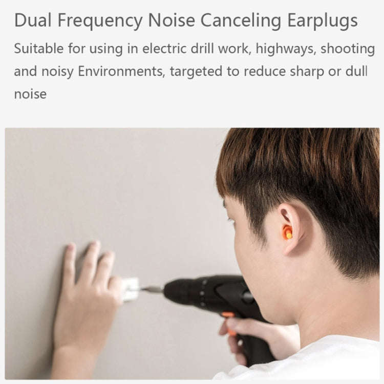 Original Xiaomi Youpin jordan &judy Portable Soundproof Noise Reduction Earplugs(Orange)