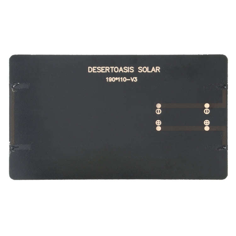 5V 3W 600mAh DIY Sun Power Battery Solar Panel Module Cell, Size: 110 x 190mm