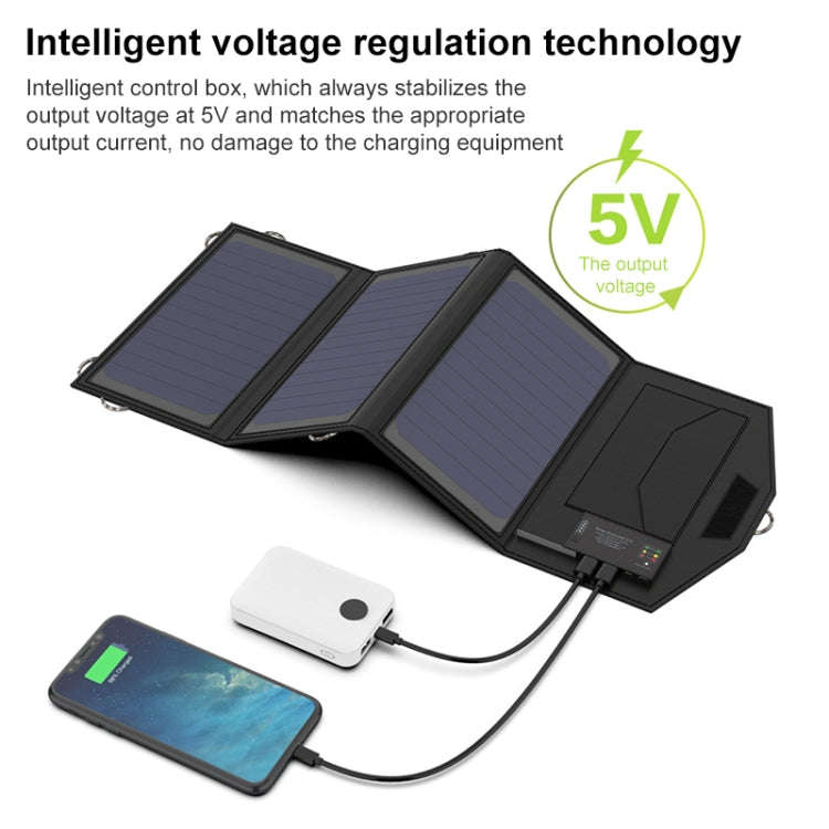 ALLPOWERS Solar Battery Charger Portable 5V 15W Dual USB+ Type-C Portable Solar Panel Charger Out...