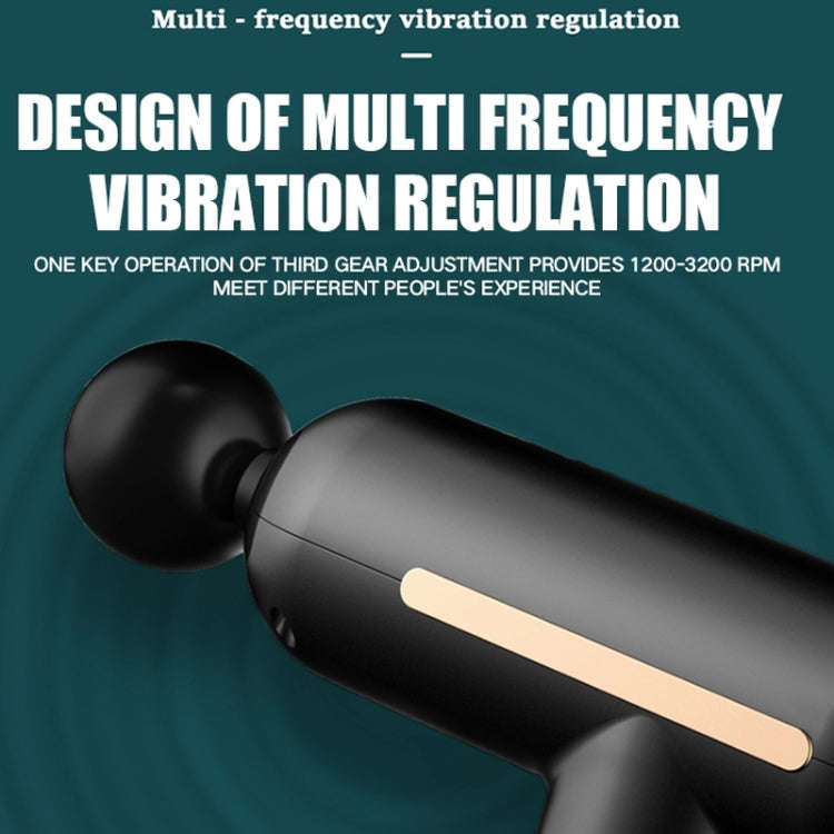 USB Charging Three-speed Vibration Adjustable Mini Fascia Gun Electric Massage Gun Full Body Mass...