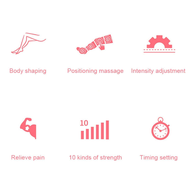 RD-M2857 Single Hand Airbag All-inclusive Intelligent Air Wave Pressure Massager without Host(Pink)