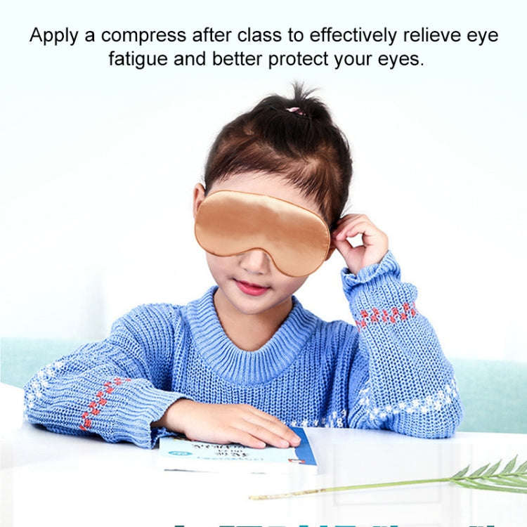 USB Charging Heating Silk Moxa Sleep Eye Mask (Gold)