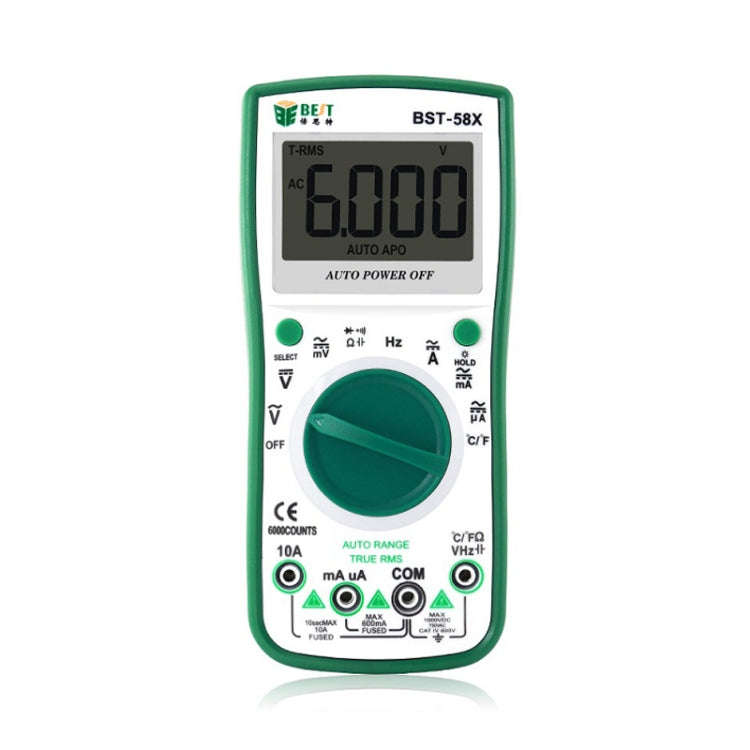 BEST BST-58X Multi-function Digital Multimeter Automatic Range Four Position Semi Backlight Displ...