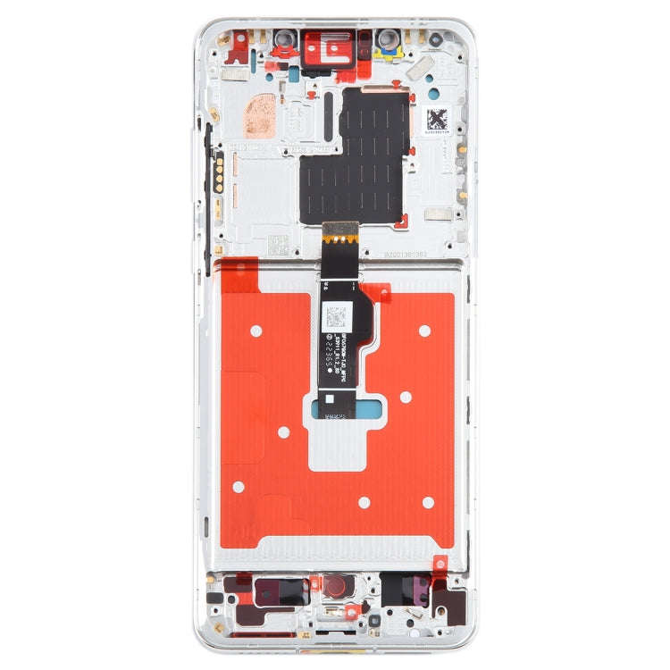 For Huawei Mate 50 Pro Original LCD Screen Digitizer Full Assembly with Frame (Silver)