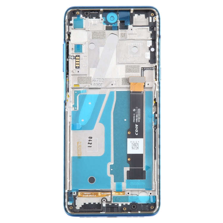 For TCL 20 5G OEM LCD Screen Digitizer Full Assembly with Frame (Blue)