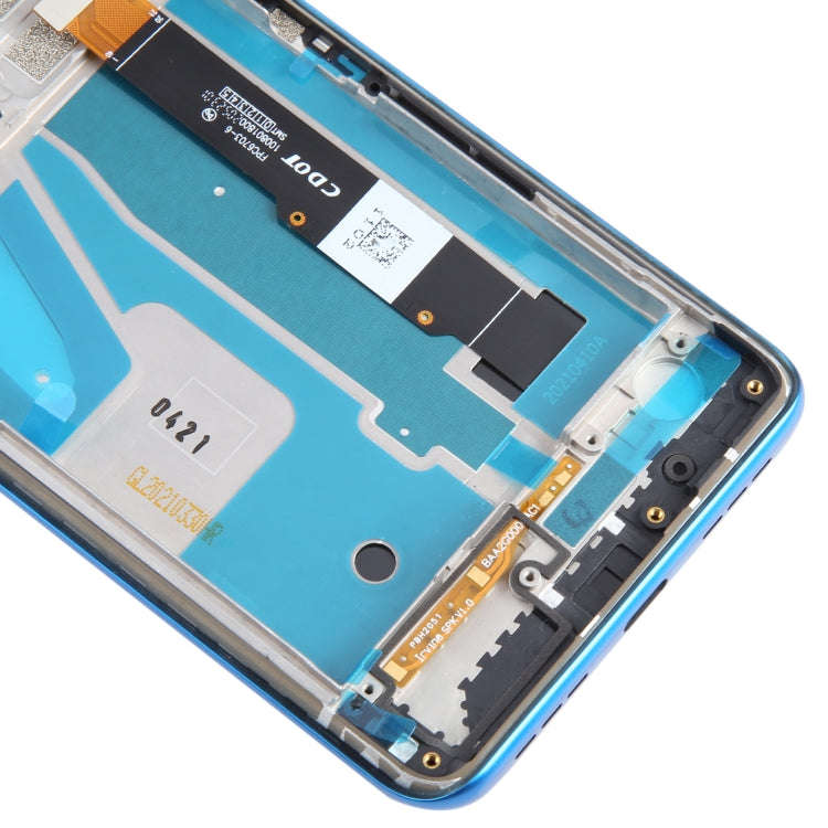 For TCL 20 5G OEM LCD Screen Digitizer Full Assembly with Frame (Blue)