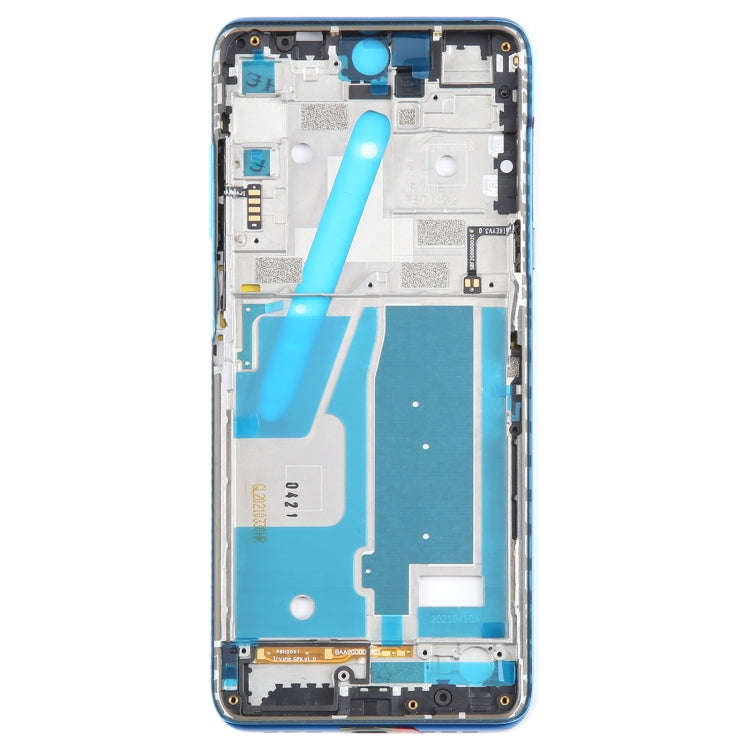 For TCL 20 5G Original Front Housing LCD Frame Bezel Plate (Blue)