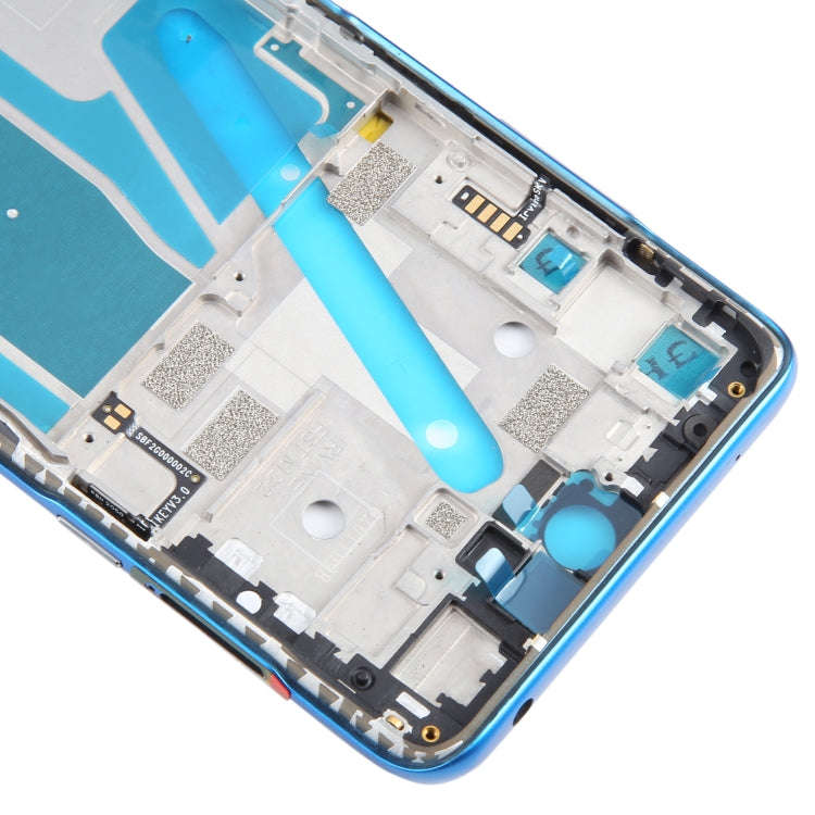 For TCL 20 5G Original Front Housing LCD Frame Bezel Plate (Blue)