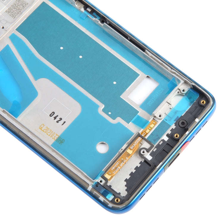 For TCL 20 5G Original Front Housing LCD Frame Bezel Plate (Blue)