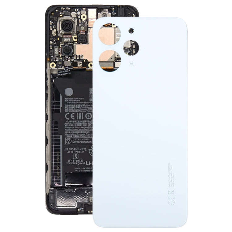For Xiaomi Redmi 12 4G OEM Glass Material Battery Back Cover(White)