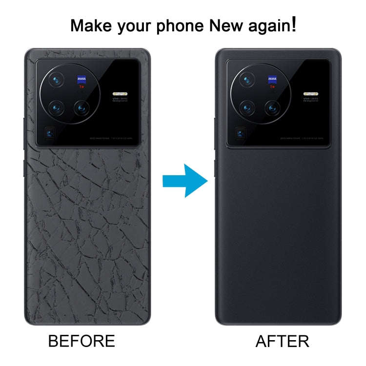 For vivo X80 OEM Glass Material Battery Back Cover(Black)