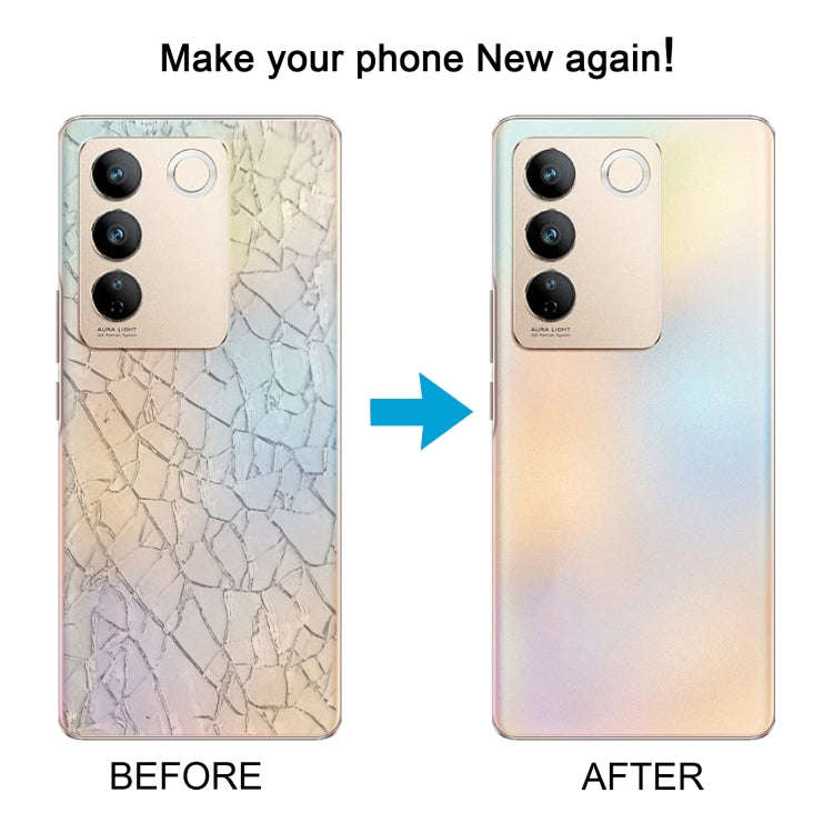 For vivo S16 OEM Glass Material Battery Back Cover(Black)