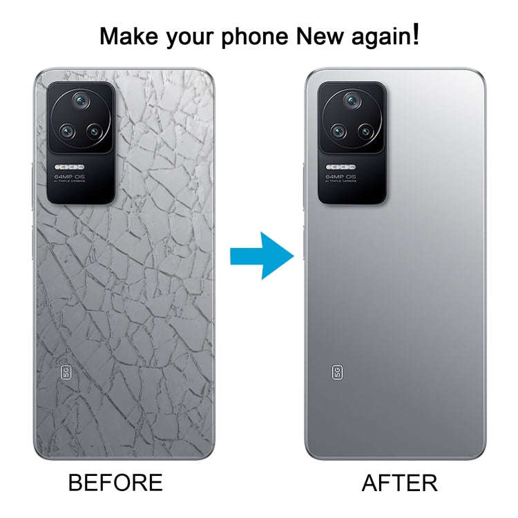 For Xiaomi Poco F4 OEM Glass Material Battery Back Cover(Grey)