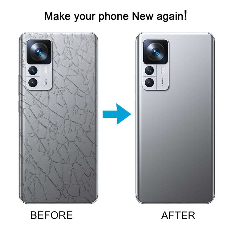 For Xiaomi 12T Pro OEM Glass Material Battery Back Cover(White)