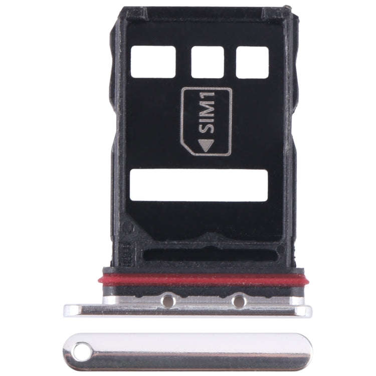 For Huawei P50E SIM + NM Card Tray (Silver)