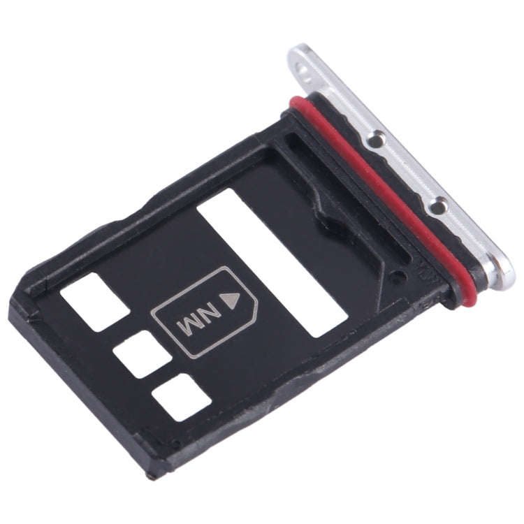 For Huawei P50E SIM + NM Card Tray (Silver)