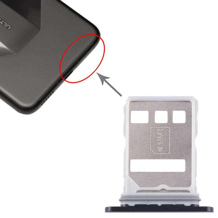 For Huawei Mate 60 RS Ultimate SIM + NM Card Tray (Black)